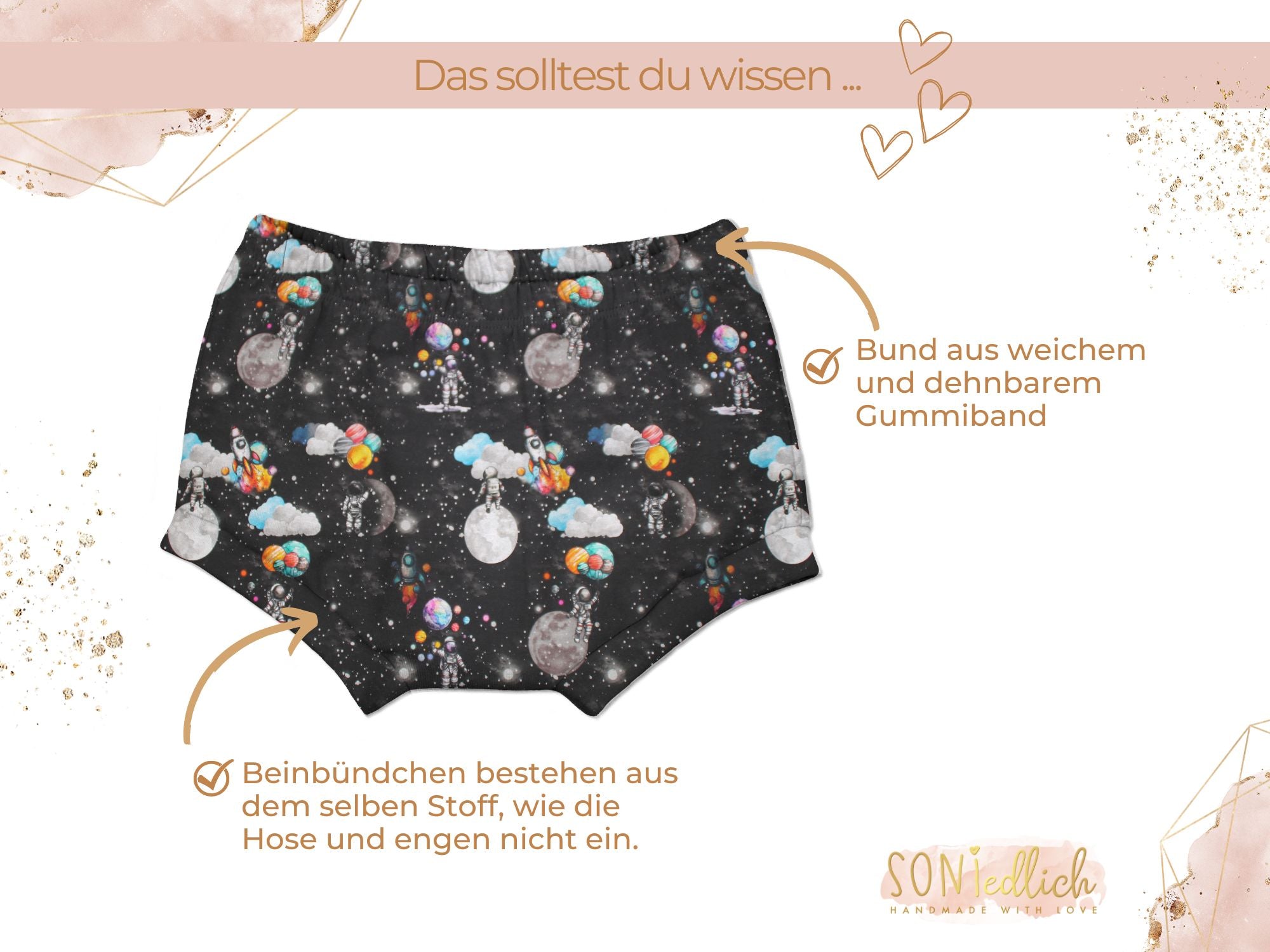 Bummie für Babys und Kinder „Astronaut“ Details